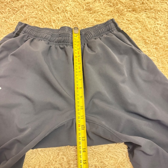 Under Armour Storm Heatgear Track Pants Men L Gray Ankle Zip Gym Running - Picture 8 of 9